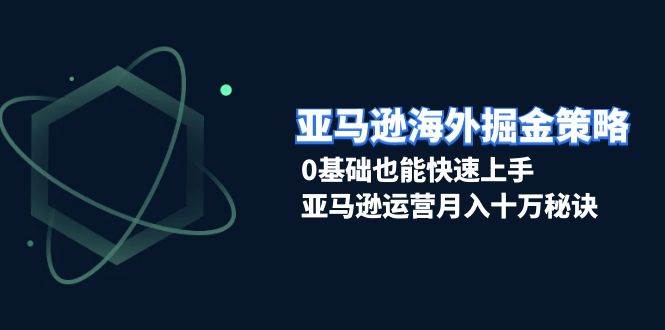 亚马逊运营0基础指南：海外掘金策略+月入十万快速上手秘诀
