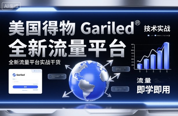 美国得物Gariled技术实战：全新流量平台运营干货，即学即用的增长指南