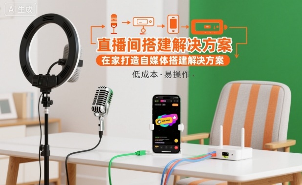 在家打造直播间+自媒体搭建解决方案：新手实用全攻略
