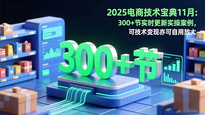 2025电商技术11月宝典：200+实时更新实操案例，技术变现+自用放大双适用