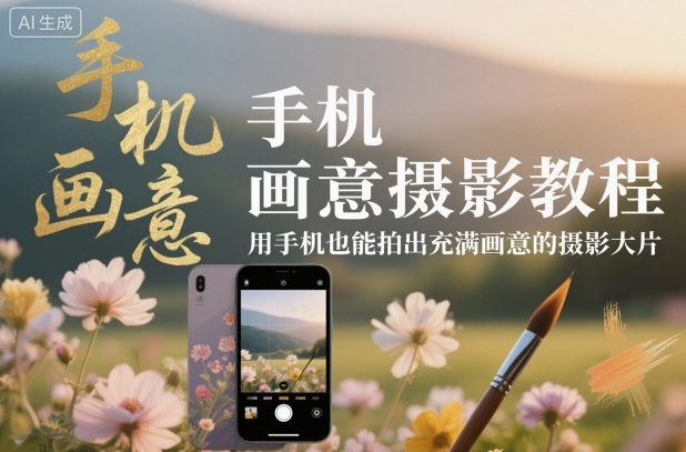 手机画意摄影教程：零基础教你用手机拍出惊艳画意大片