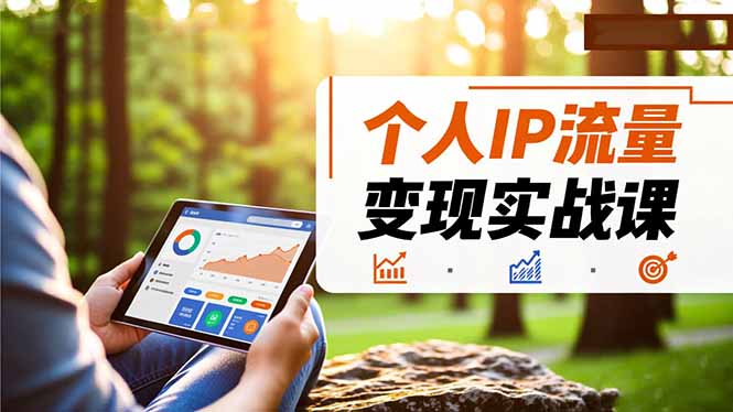 个人IP流量变现实战课：多平台引流+IP打造+稳定变现全攻略