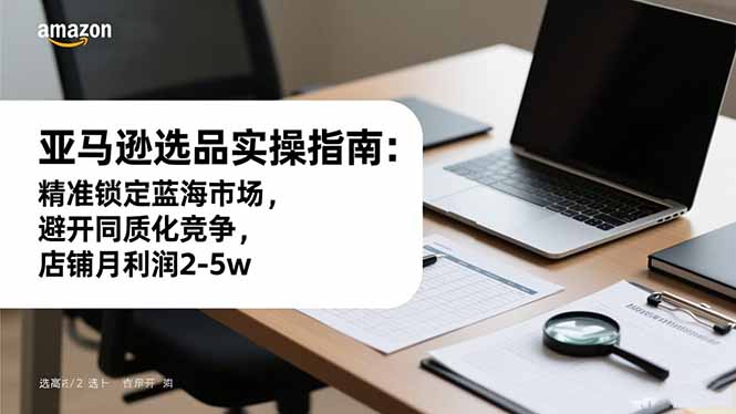 亚马逊选品实操指南：从0锁定蓝海市场，避开同质化，月利润稳定2-5w