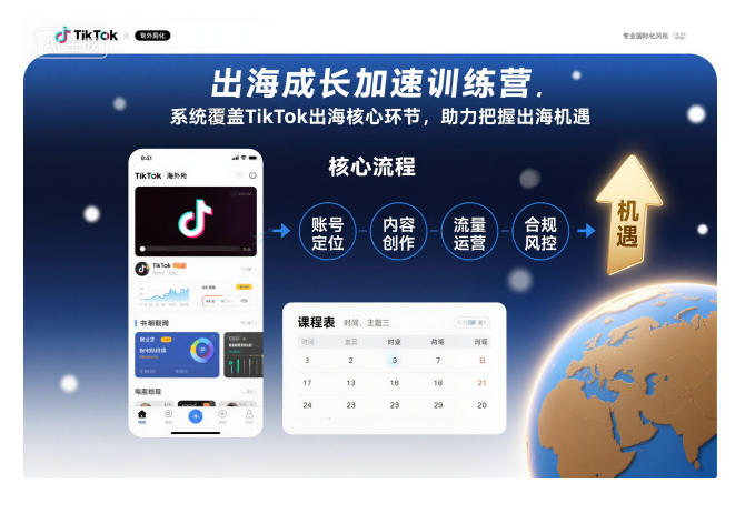 TikTok出海成长加速训练营：全链路覆盖核心环节，助力高效把握出海机遇（2024更新）