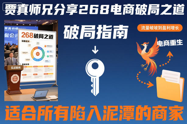 贾真师兄268电商破局之道：适合所有陷入泥潭商家的实战指南