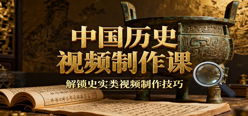 中国历史视频制作课：疆域地图集+参考文案+练习素材，解锁史实类视频制作技巧