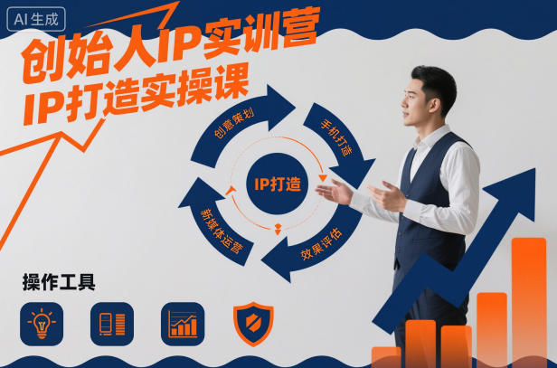 创始人IP实训营：IP打造实操课，从0到1教你系统构建个人IP实战技巧