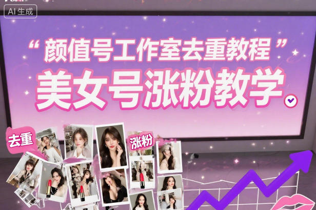 颜值号工作室必看：美女号去重+涨粉双效教程，轻松突破平台限流