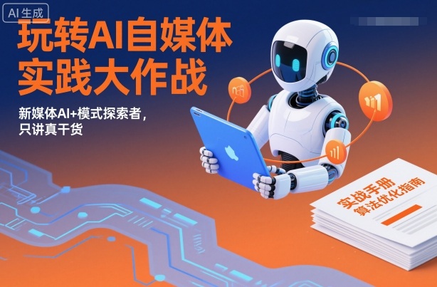 玩转AI自媒体实战：AI+新媒体模式探索者指南，纯干货避坑技巧