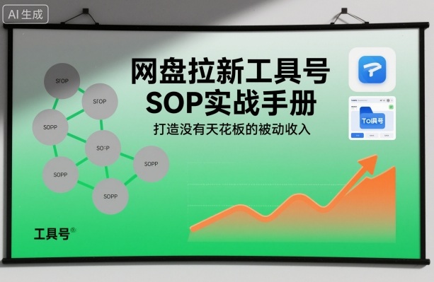 网盘拉新工具号SOP实战手册：打造突破天花板的被动收入