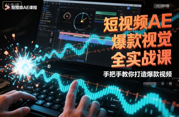 短视频AE爆款视觉全实战课：手把手教你从0到1打造高播放爆款视频