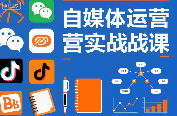 自媒体运营实战课：系统掌握底层方法论，从小白到优秀内容创作者