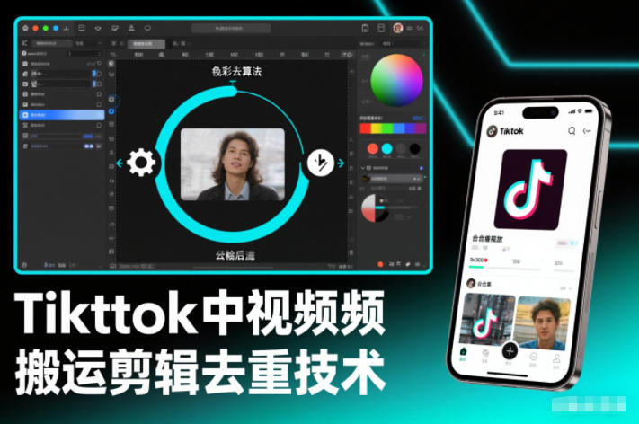 TikTok视频纯搬运剪辑去重技术：外来技术实操指南+自行测试方法，高效搬运不重复