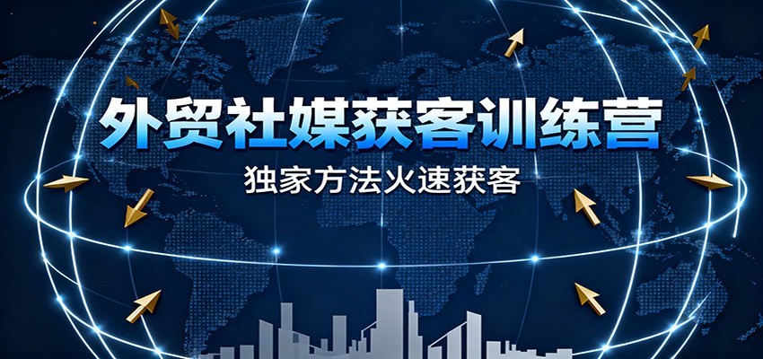 外贸社媒获客训练营：独家高效获客技巧，提升成交率，实现外贸降维打击（2024更新）