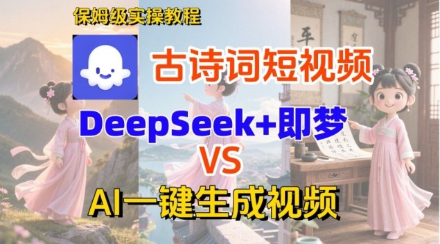 保姆级教程：Coze扣子智能体工作流，一键生成古诗词短视频