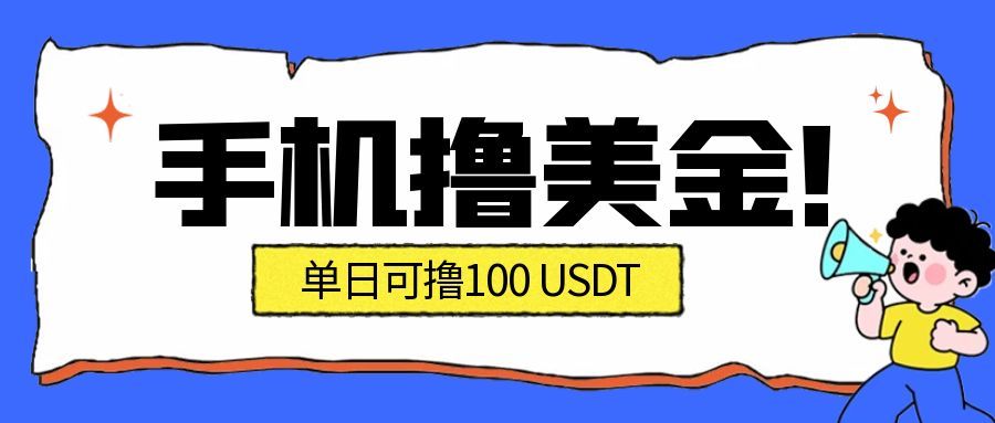 2026年风口项目：手机撸美金单日100U+，搞的人少，现在上车！