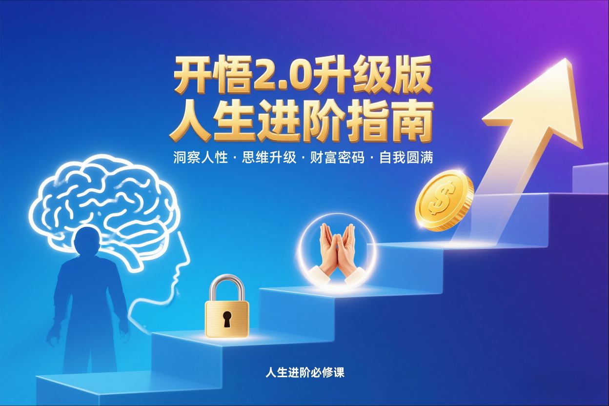 开悟2.0升级版人生进阶指南：洞察人性+思维升级+财富密码+自我圆满