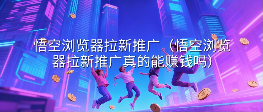 悟空浏览器拉新推广（悟空浏览器拉新推广真的能赚钱吗）