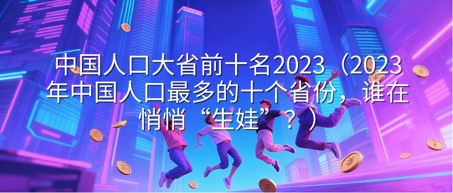 中国人口大省前十名2023（2023年中国人口最多的十个省份，谁在悄悄“生娃”？）