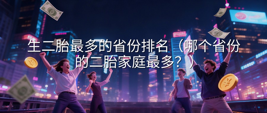 生二胎最多的省份排名（哪个省份的二胎家庭最多？）