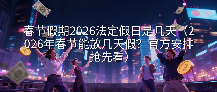 春节假期2026法定假日是几天（2026年春节能放几天假？官方安排抢先看）
