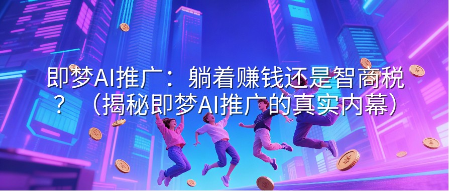 即梦AI推广：躺着赚钱还是智商税？（揭秘即梦AI推广的真实内幕）