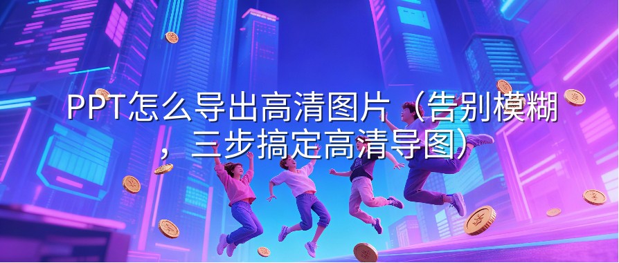 PPT怎么导出高清图片（告别模糊，三步搞定高清导图）