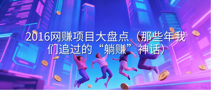 2016网赚项目大盘点（那些年我们追过的“躺赚”神话）