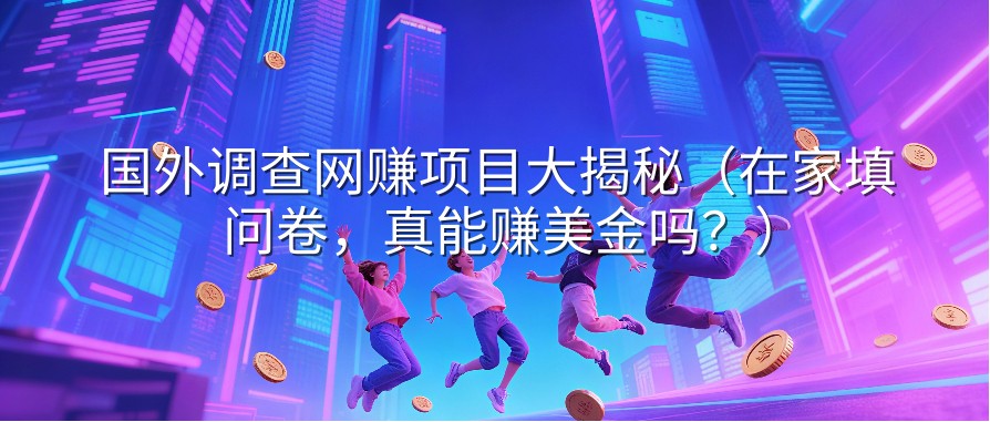 国外调查网赚项目大揭秘（在家填问卷，真能赚美金吗？）