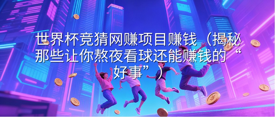 世界杯竞猜网赚项目赚钱（揭秘那些让你熬夜看球还能赚钱的“好事”）