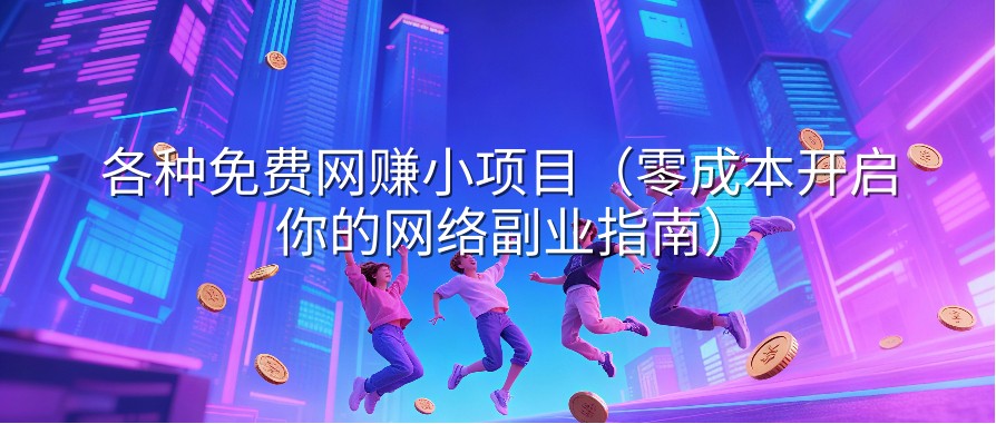 各种免费网赚小项目（零成本开启你的网络副业指南）