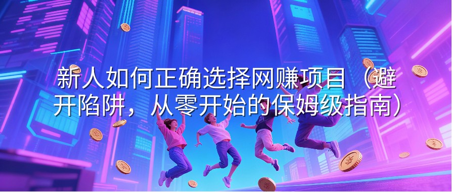 新人如何正确选择网赚项目（避开陷阱，从零开始的保姆级指南）