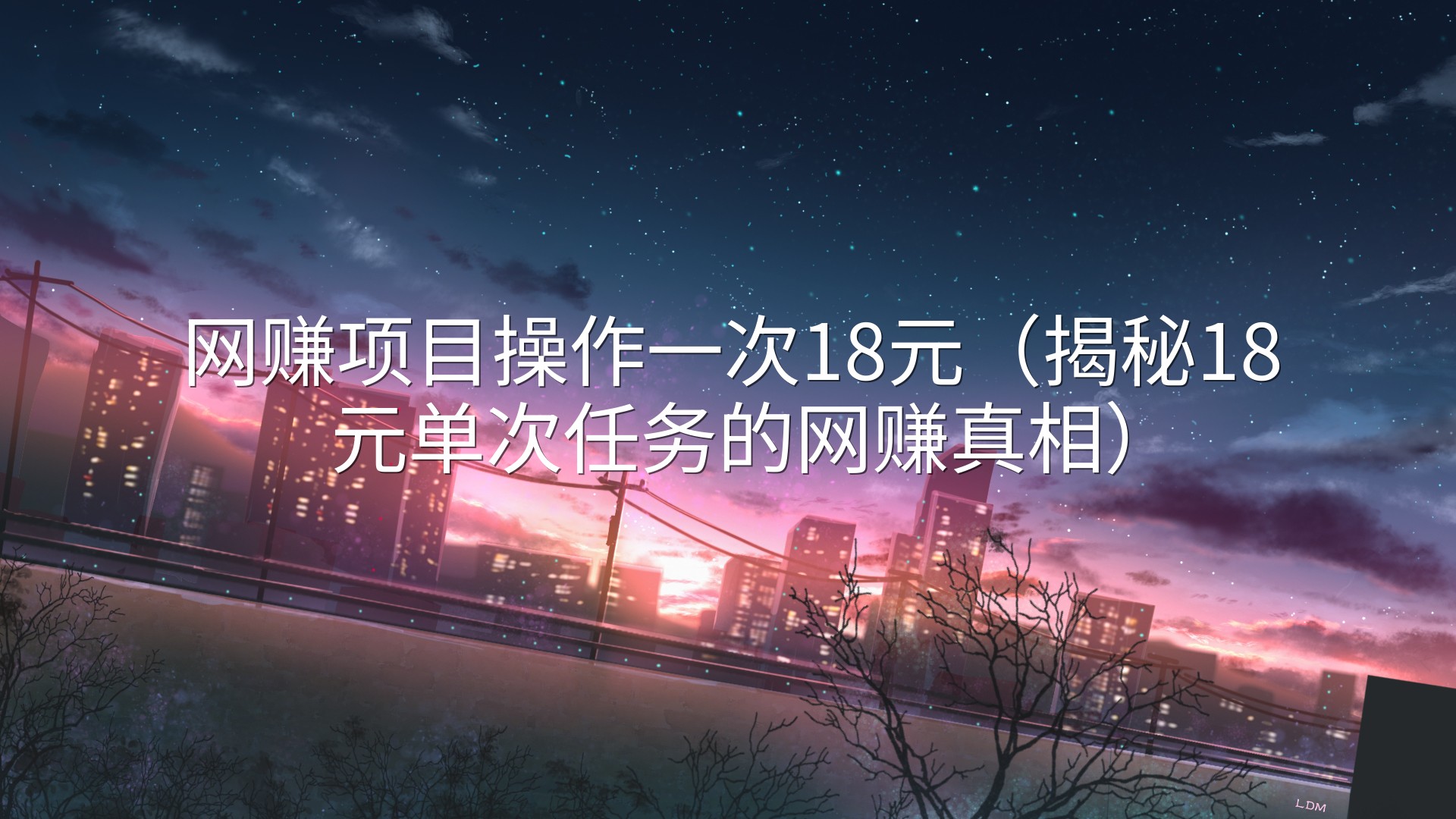 网赚项目操作一次18元（揭秘18元单次任务的网赚真相）
