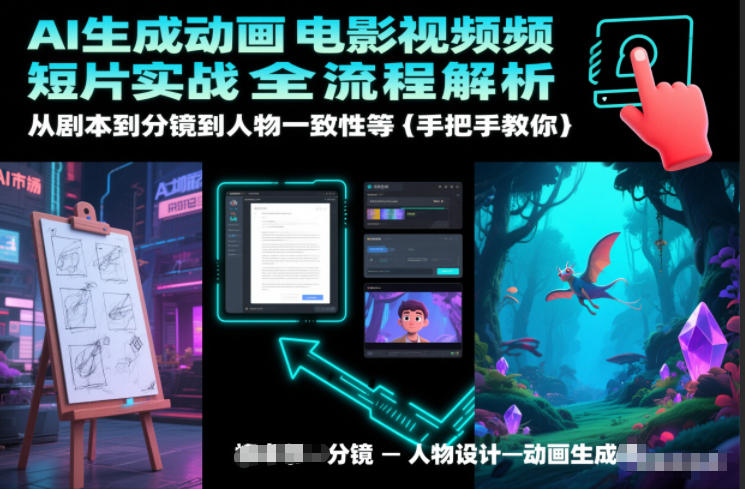 AI生成动画电影短片全流程实战：从剧本、分镜到人物一致性，保姆级手把手教学