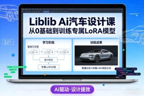 Liblib Ai汽车设计课：从0基础文生图到专属设计&风格LoRA模型，手把手教你轻松掌握