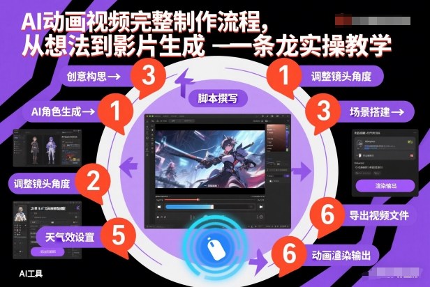AI动画视频制作全流程：从构思到成片保姆级实操教学