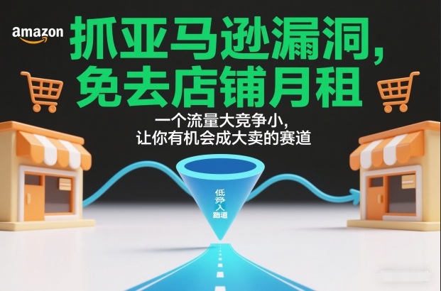 亚马逊漏洞：免店铺月租+流量大竞争小，这条成大卖赛道别错过