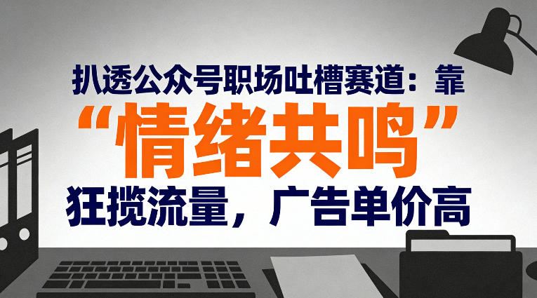 揭秘职场吐槽公众号：情绪共鸣如何狂揽流量？广告单价高的背后逻辑