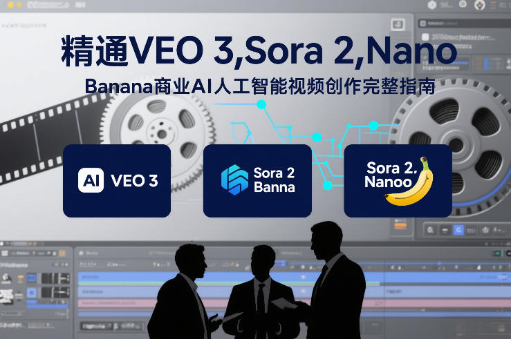 商业AI视频创作完整指南：精通VEO 3、Sora 2、Nano Banana全流程实战