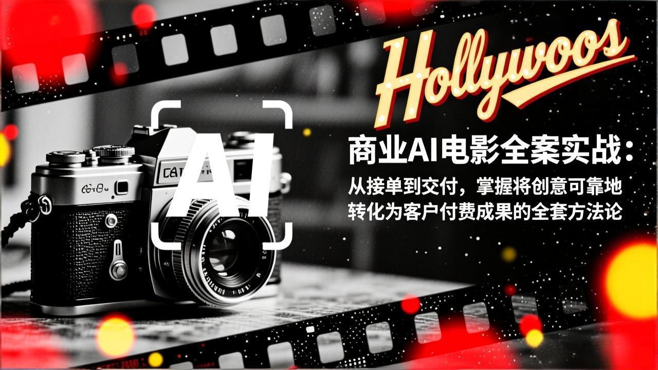 商业AI电影全案实战：从接单到交付，掌握创意转化客户付费成果的可靠方法论