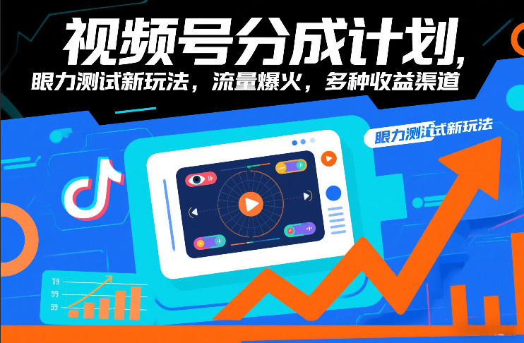 视频号分成计划：眼力测试新玩法揭秘，流量暴涨背后藏着3大收益渠道