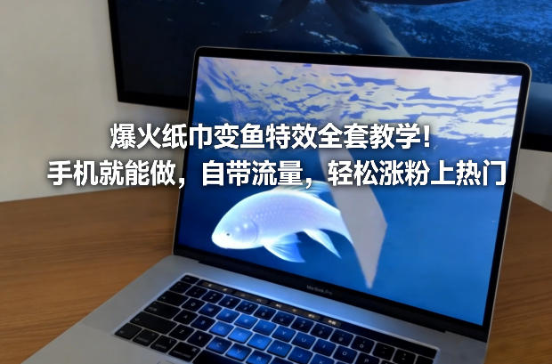 纸巾变鱼特效手机全套教程！自带流量轻松涨粉，上热门技巧详解