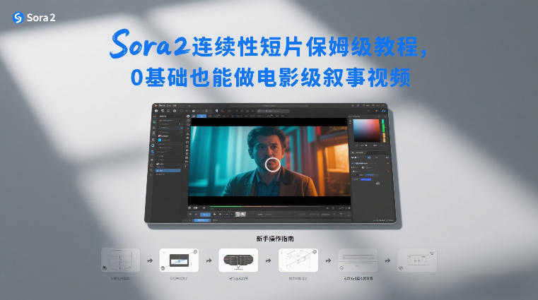 Sora2连续性短片从0到1保姆级教程：0基础也能轻松做出电影级叙事视频