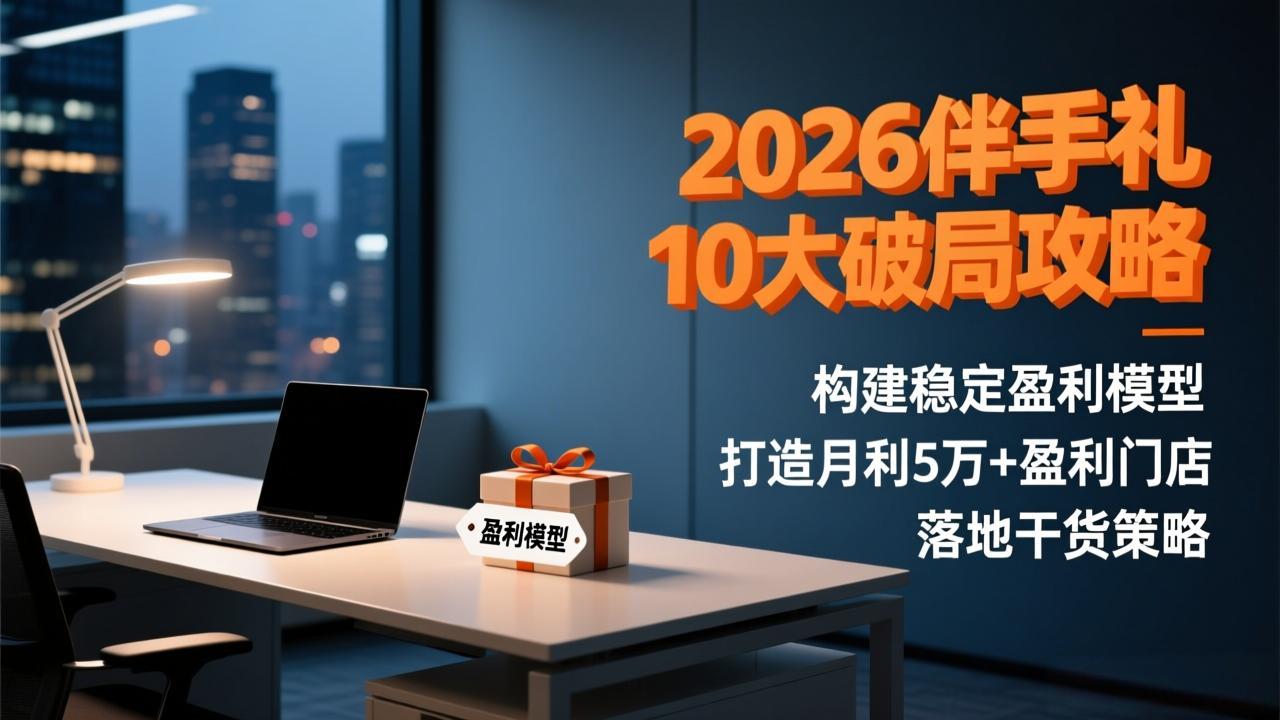2026伴手礼破局攻略：10大策略构建稳定盈利模型，打造月利5万+盈利门店落地干货