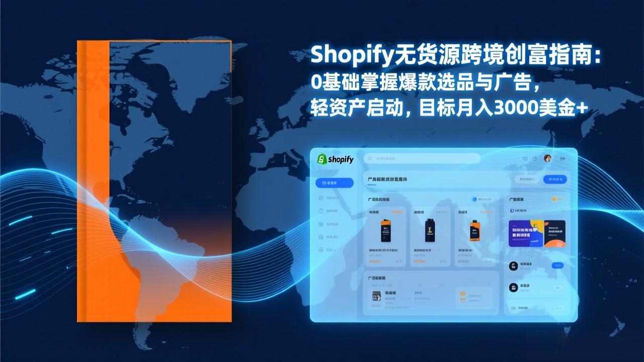 Shopify爆款实战全攻略：从选品到广告投放，复制爆款模型，独立站月销破万刀