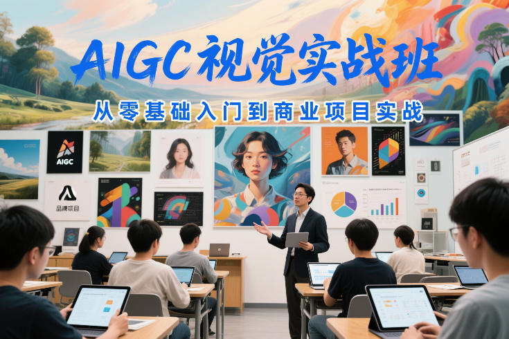 AIGC视觉实战班：零基础入门到商业项目实战的系统教程