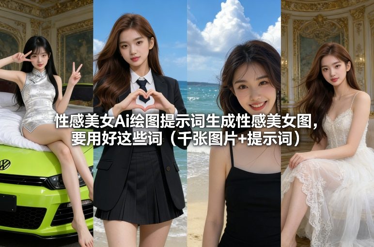 性感美女Ai绘图提示词生成指南：千张图片+用好这些词，轻松出图