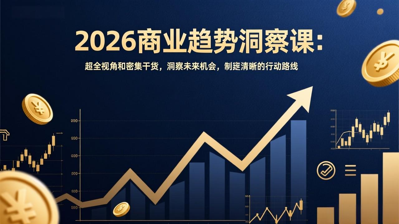 2026商业趋势洞察课：超全干货+未来机会洞察，制定清晰行动路线