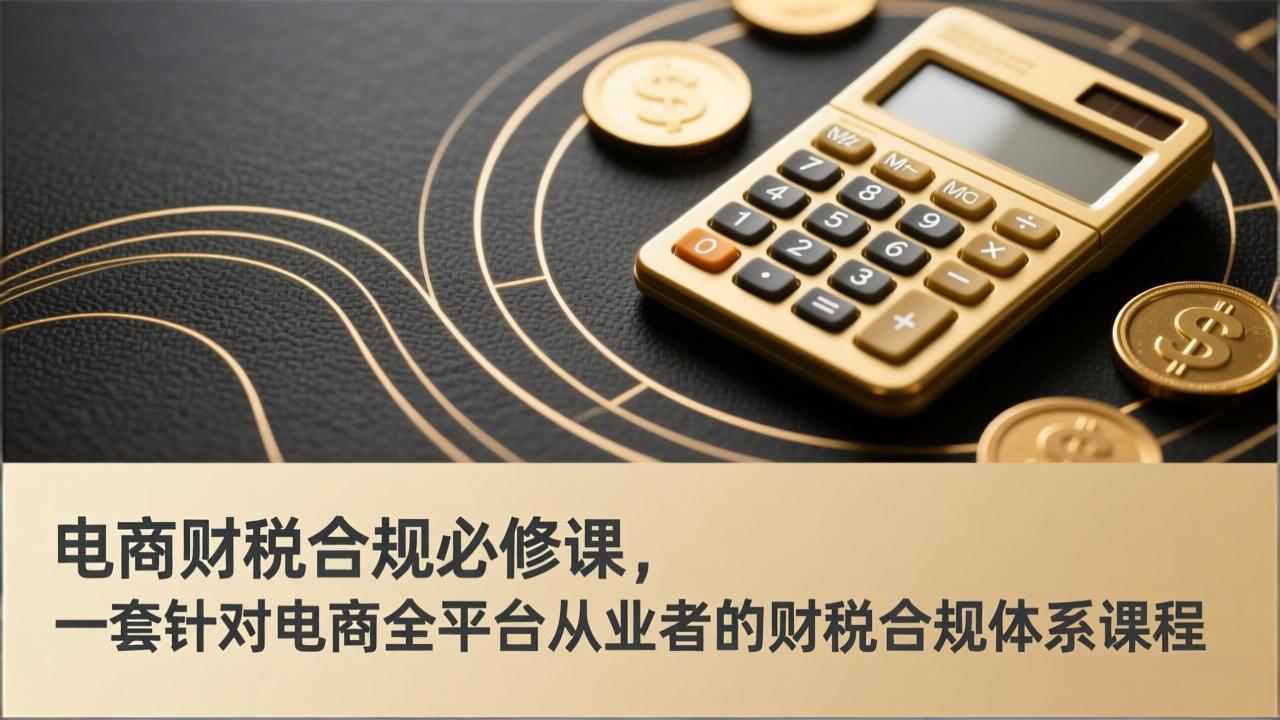 电商财税合规必修课：全平台从业者避坑指南与体系搭建