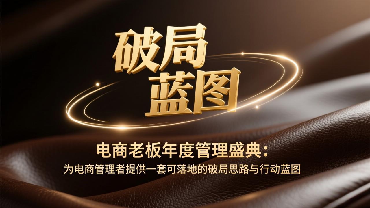 2024电商老板年度管理盛典：可落地破局思路+行动蓝图，实战破解增长难题